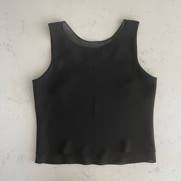 Joseph Ribkoff V Nk Double Layer Classic Tank Top Black Sz OS No Size/Fabric Tag - Picture 6 of 9